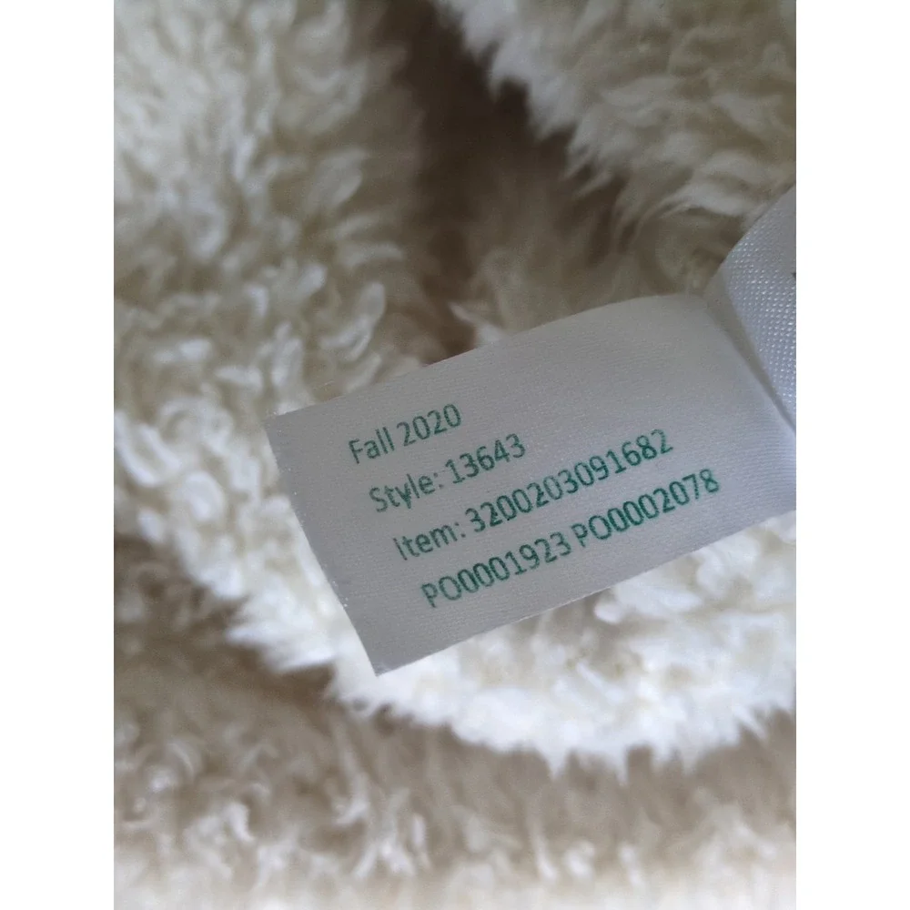 Marine Layer Lost And Found Pristine Sherpa Jacket Sz Large Cream Ivory Full Zip